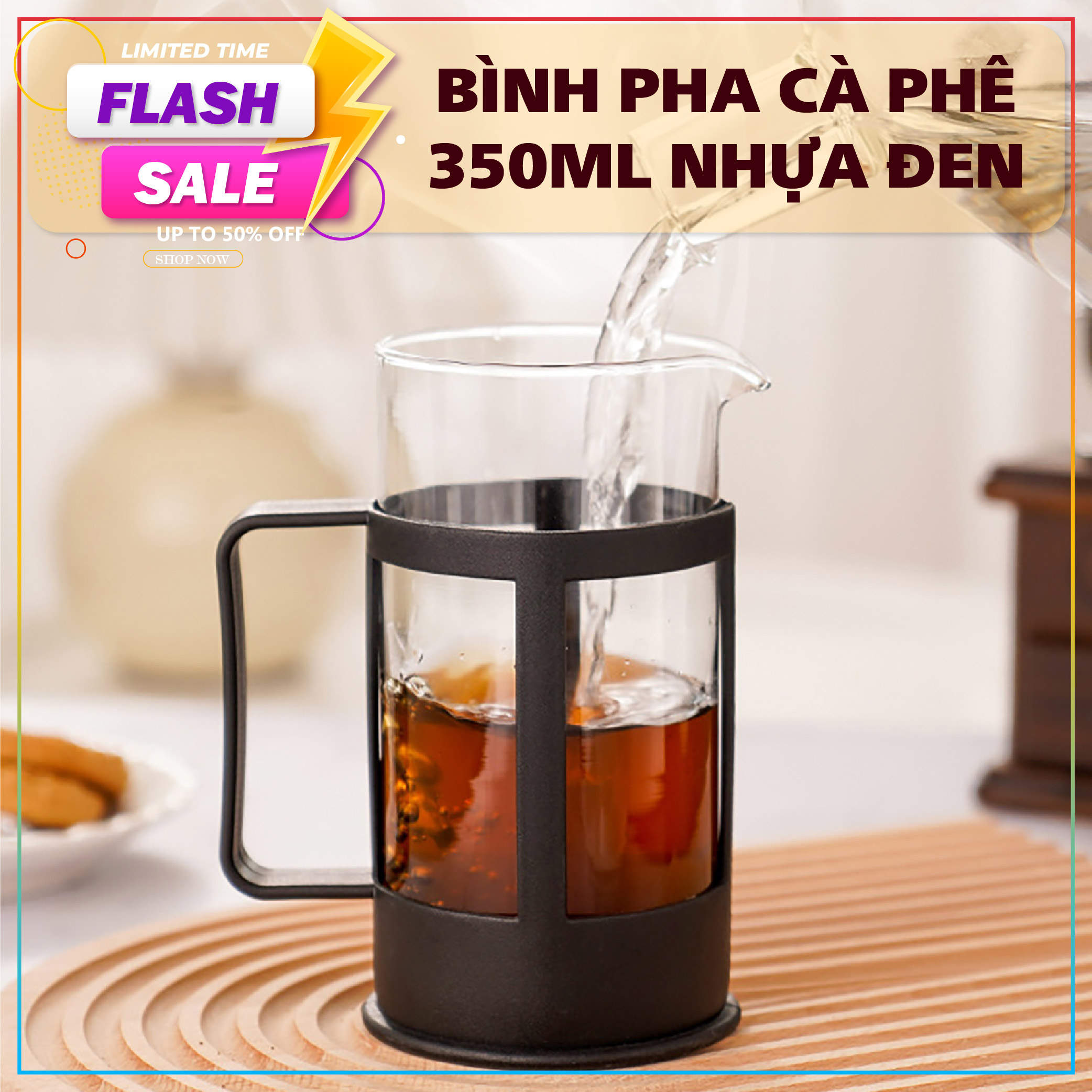 Bình Pha Cafe Thế Hệ Mới Dễ Dàng, Tiện Lợi ( 350ml)