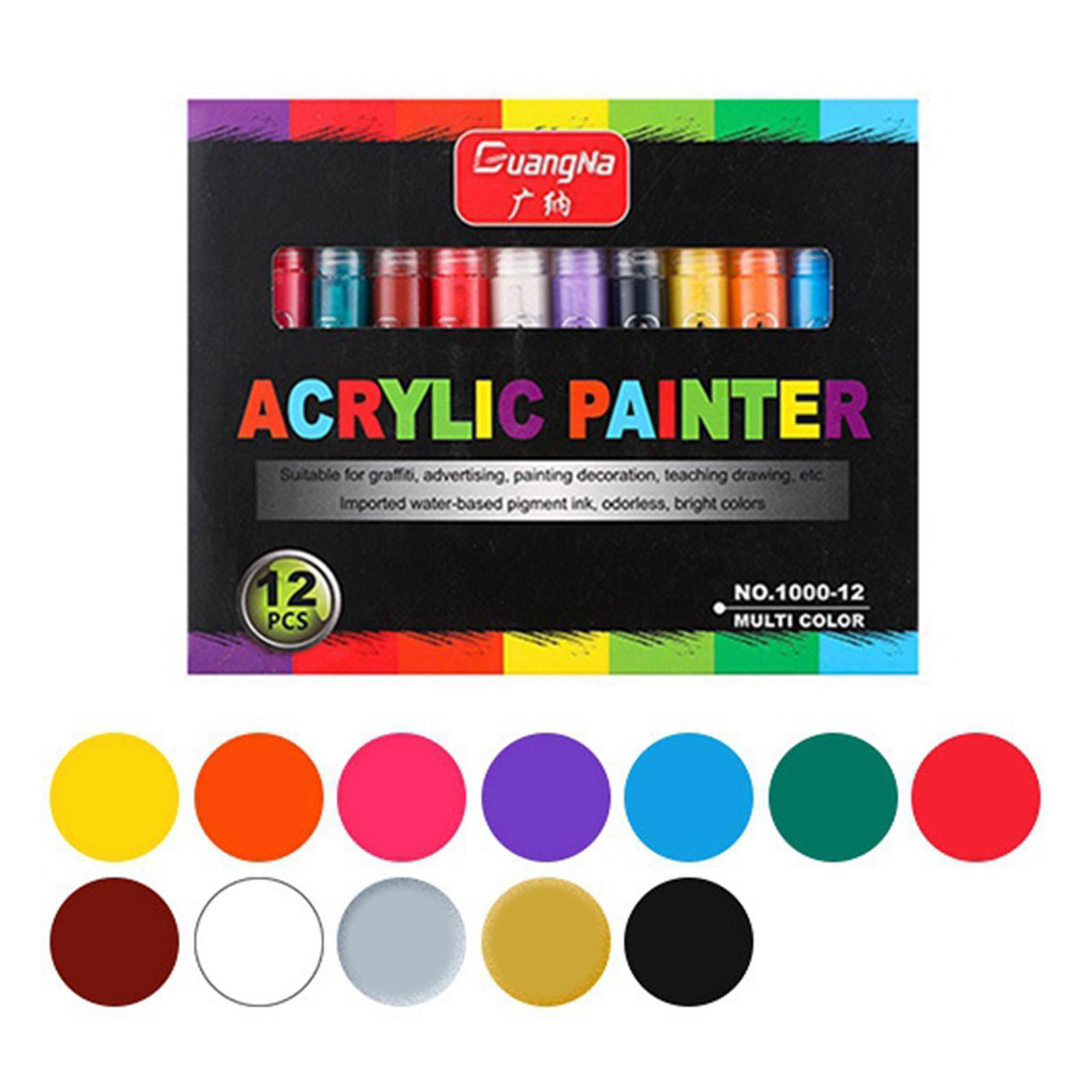 5.6" Marker Paint Pens Ceramic Glass Scrapbooking Easter Egg 12pcs