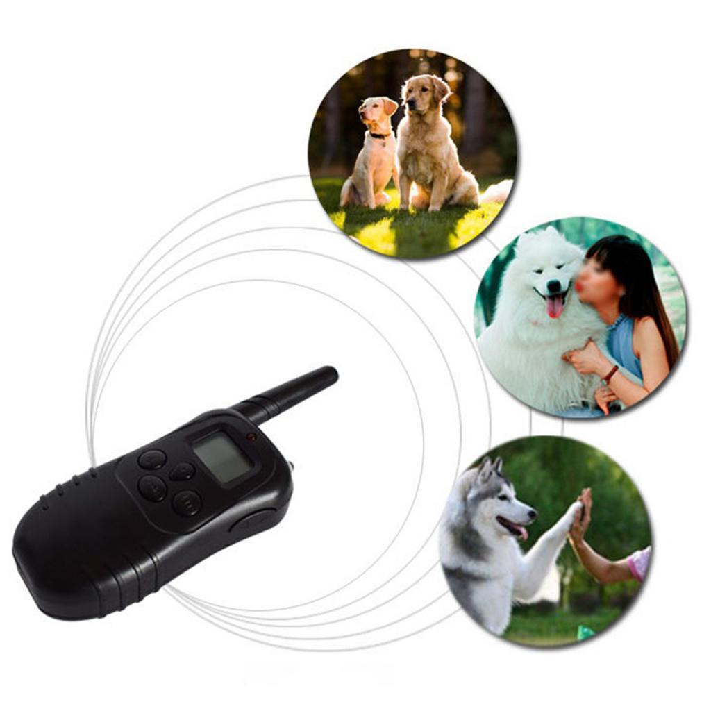 Black Waterproof 300 Meter Pet Dog Training Anti- Rechargeable Remote