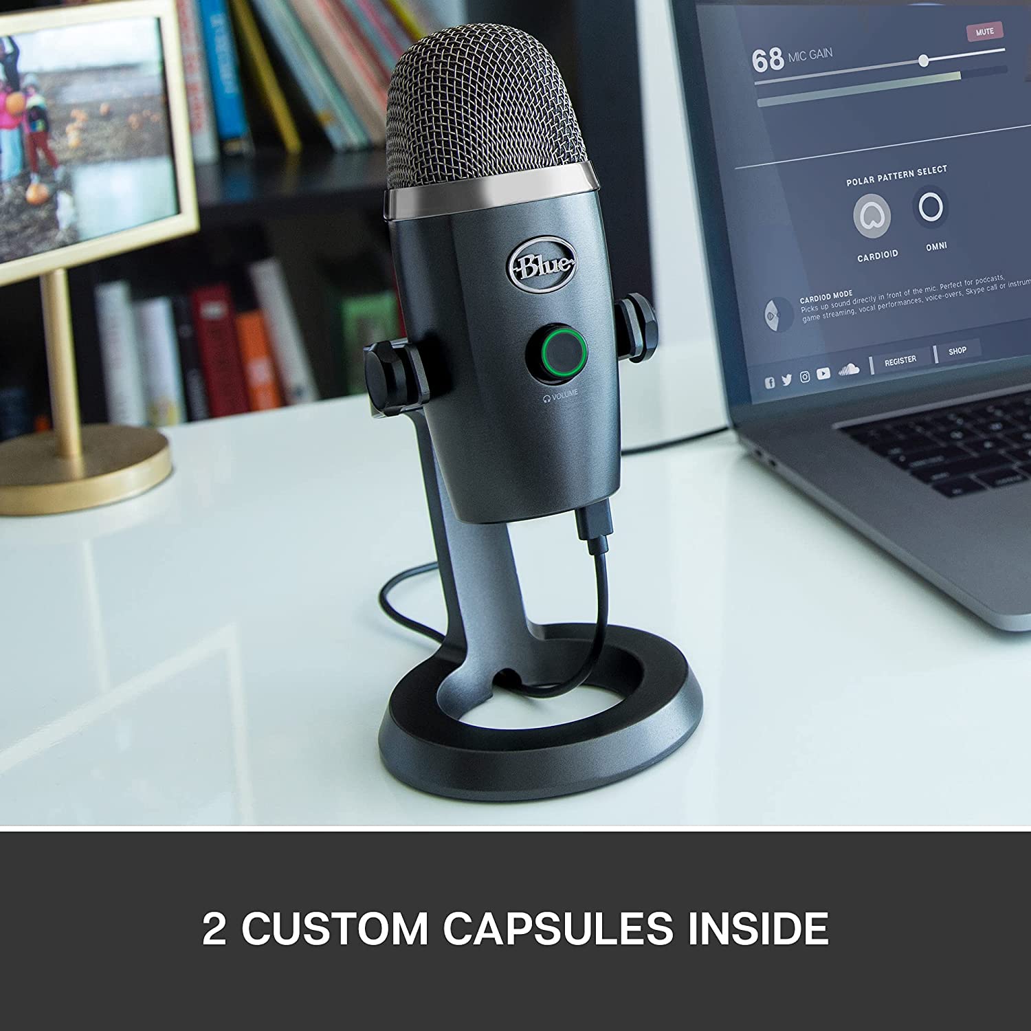 Micro thu âm Blue Yeti Nano-USB Microphone. Model 988-000088. Hàng nhập khẩu mới 100%