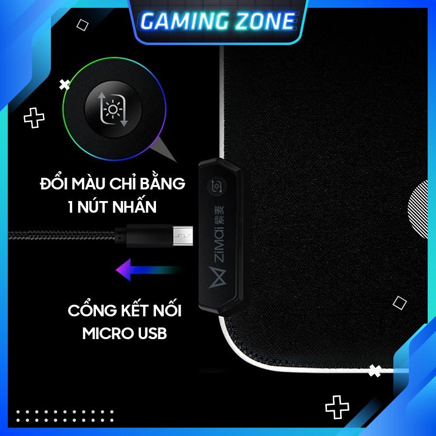 Lót chuột, bàn di chuột, pad chuột chơi game LED RGB cỡ lớn chống trượt siêu bền siêu đẹp