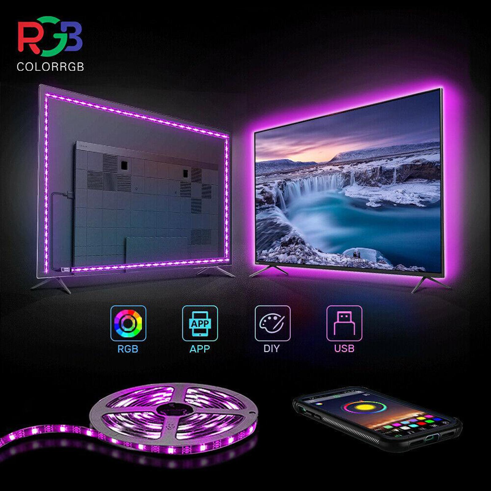 Home DC 12V LED Light Strips TV Decoration Lamp Kit