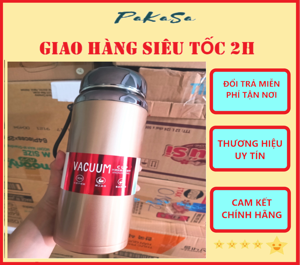 Bình Giữ Nhiệt Kim Cương Inox 304 Giữ Nhiệt Tốt Trong 6-8H - Chống Rỉ Sét Đảm Bảo An Toàn Cho Sức Khỏe Người Dùng - Hàng Loại 1 - Chính Hãng