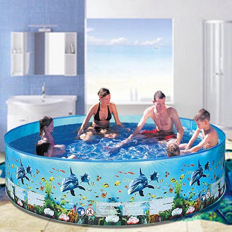 Bể bơi gia đình bằng nhựa cứng lớn nhất dành cho trẻ em