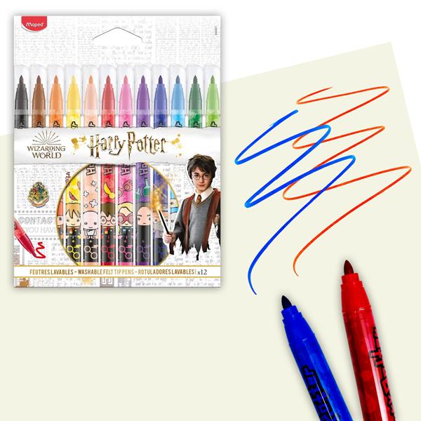 Vỉ 12 Bút Lông Màu Harry Potter - Maped