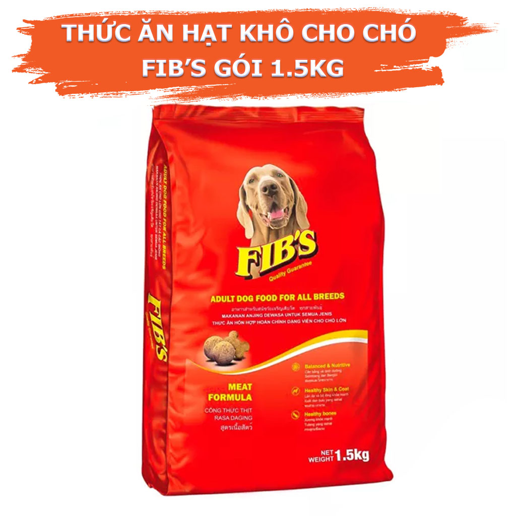 Thức Ăn Hạt Khô Cho Chó Lớn FIBS Gói 1.5kg