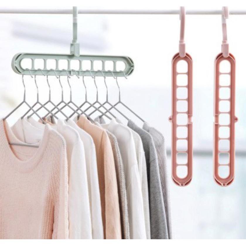 MÓC TREO QUẦN ÁO ĐA NĂNG 9 LỖ