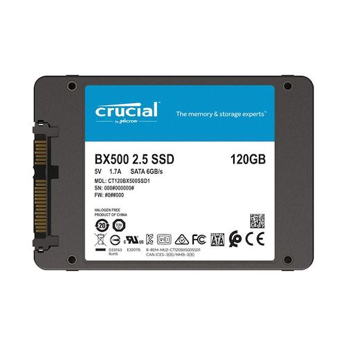 SSD Crucial BX500 3D NAND 2.5-Inch SATA III 120GB | Hàng Chính Hãng