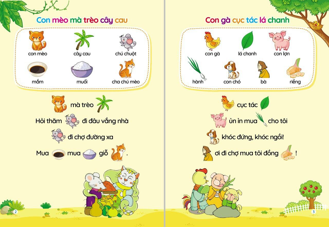 Tủ sách tiềm thức cho bé 0-6 tuổi: Đồng dao - Thơ - Truyện - Câu đố cho bé tập nói, tập đọc (4 quyển) - NTbooks