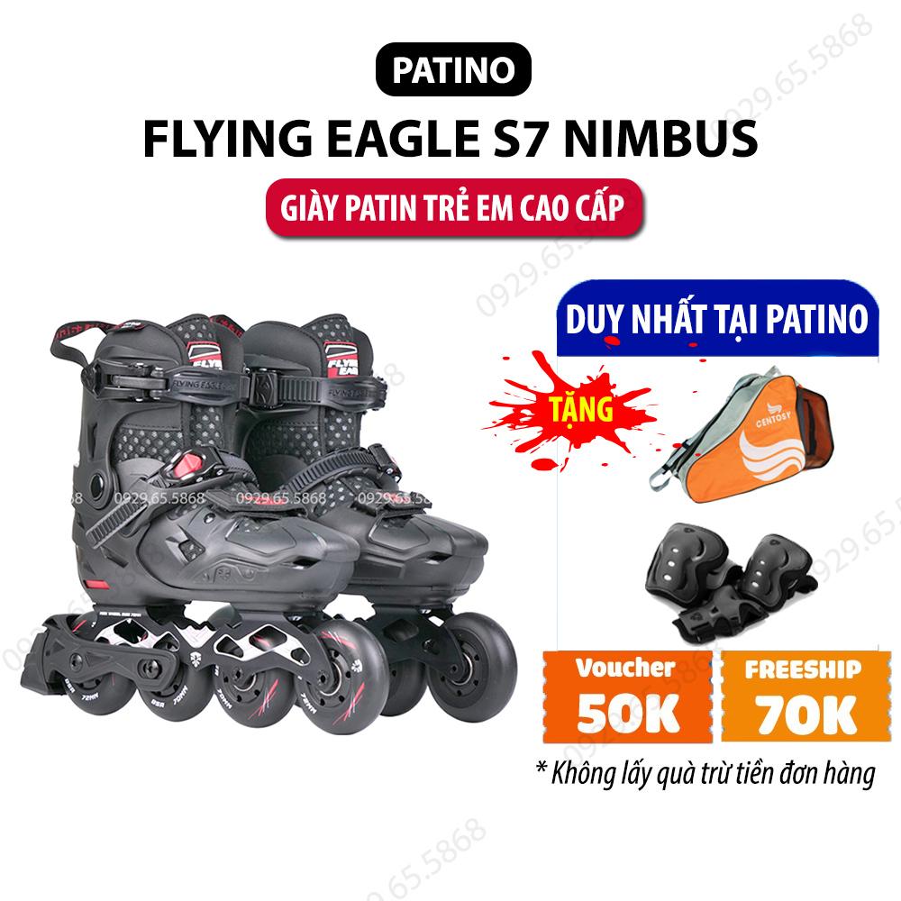 Giày Patin Trẻ Em flying eagle S7 Nimbus - Có Form Giầy Chắc Chắn, Phanh Chân An Toàn