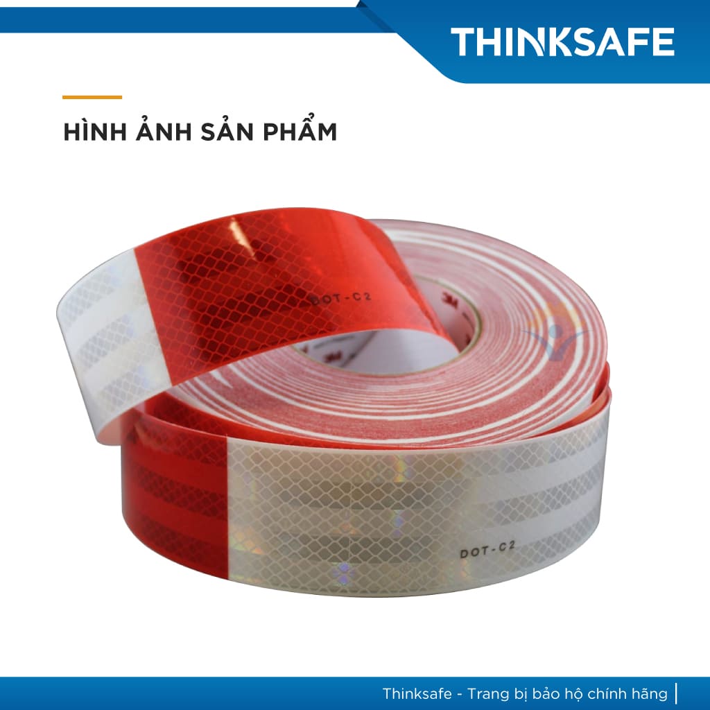 Băng keo phản quang 3m Thinksafe, băng dính cấu trúc kim cương, siêu sáng, bền màu, dán ô tô, xe máy - 3M 983