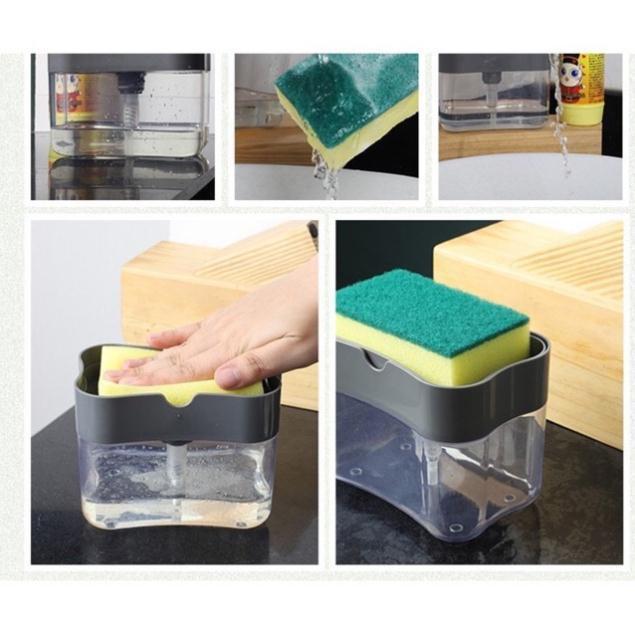 HỘP ĐỰNG NƯỚC RỬA CHÉN CÓ VÒI BƠM ĐA NĂNG