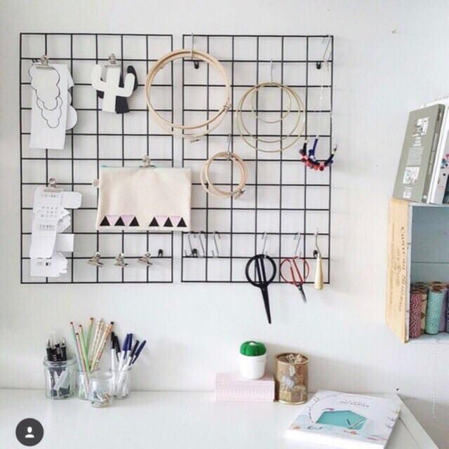 Lưới sắt decor treo ảnh - Tặng kèm móc treo