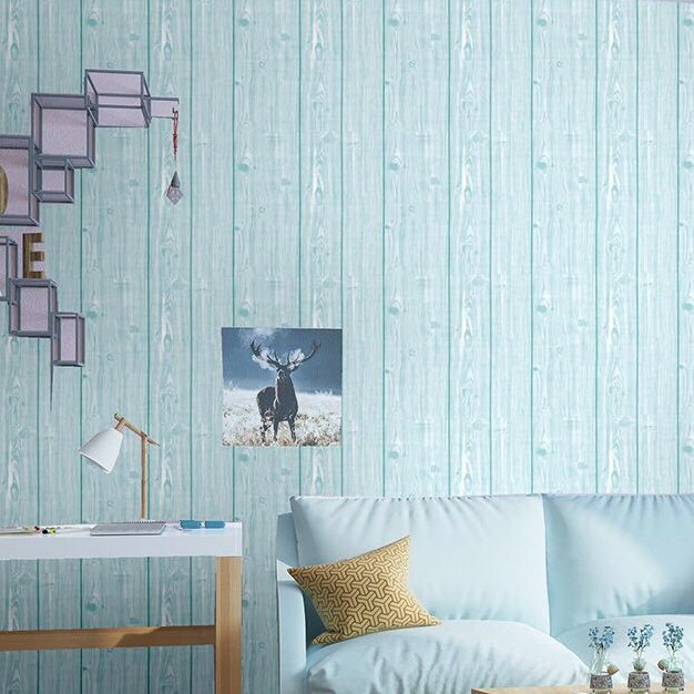 GIẤY DÁN TƯỜNG KHỔ 45CMX10M VÁN XANH SỌC