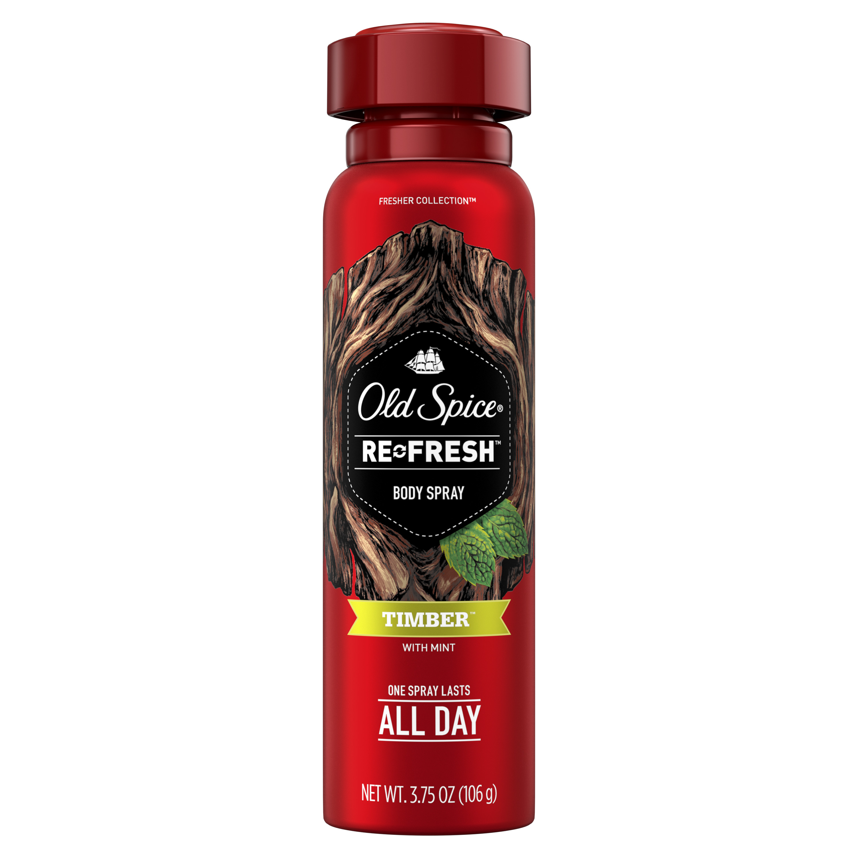 Xịt thơm khử mùi nam Old Spice Refresh Body Spray Timber 106g (Mỹ)