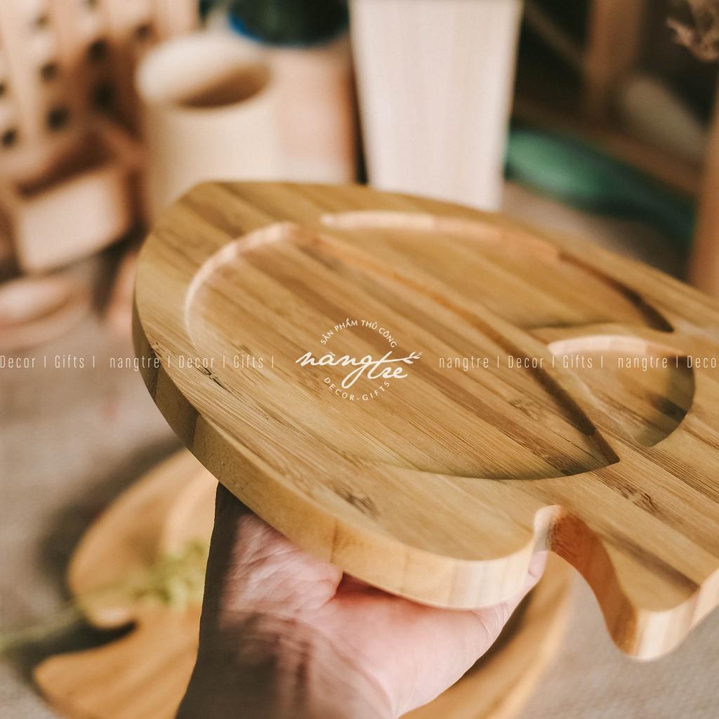 Khay gỗ tre ăn dặm con cá - Khay gỗ tre