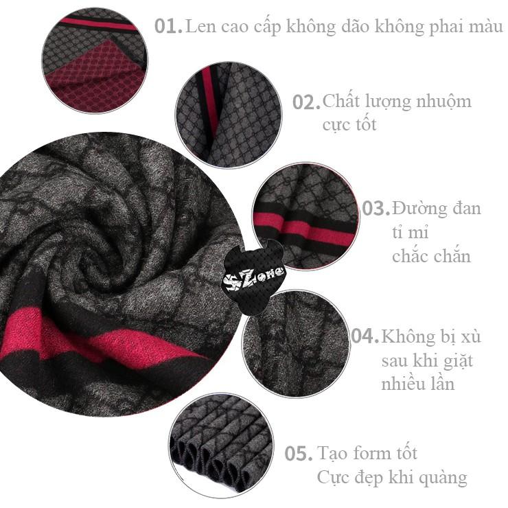 Khăn len nam hàn quốc CASHMERE Hot thu đông