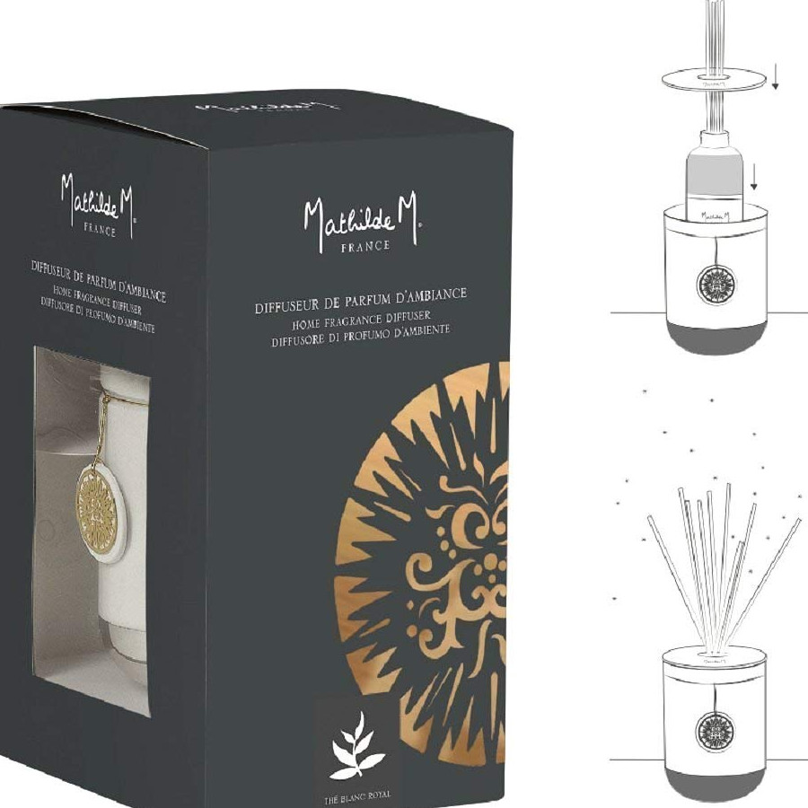 Bộ Khuếch Tán Nước Hoa Mathilde M Home Fragrance Diffuser Iconic - Noble Cédrat 100ml