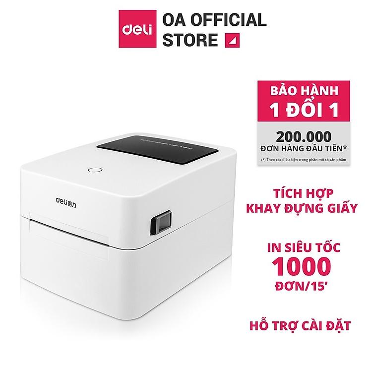 Hình ảnh Máy In Nhiệt Deli Cao Cấp hàng Chính Hãng Deli - In Đơn Hàng Tem Mã Vạch Hóa Đơn Logo Bill TMĐT Tự Dán DL-740CS