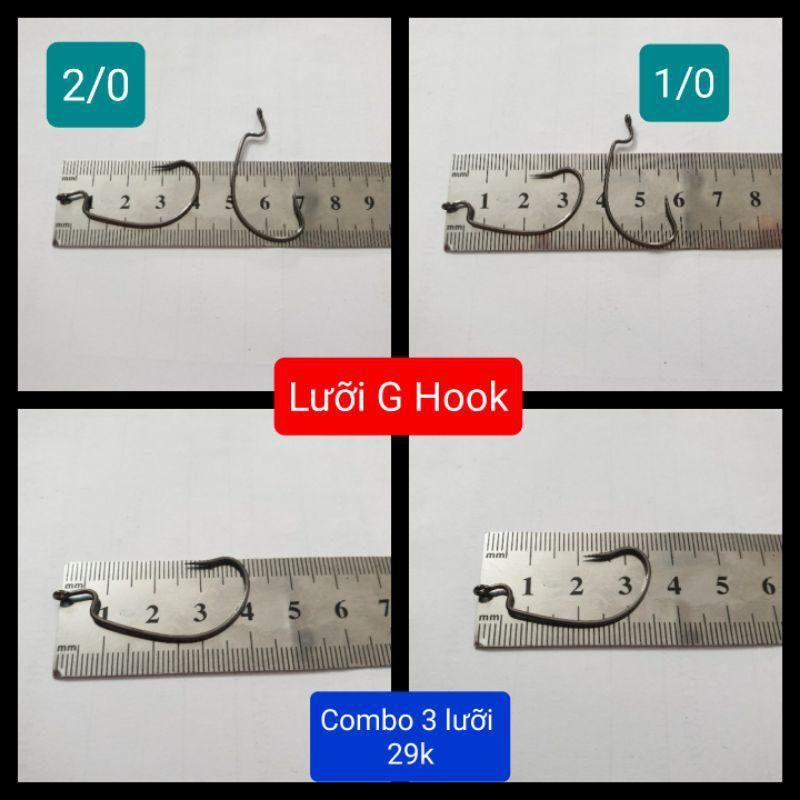 Combo 3 Lưỡi G Hook / Lưỡi mồi mềm / Lưỡi G-Hook
