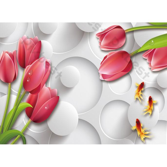 Tranh dán tường Tranh 3d dán tường phòng khách phòng ngủ hiện đại 25