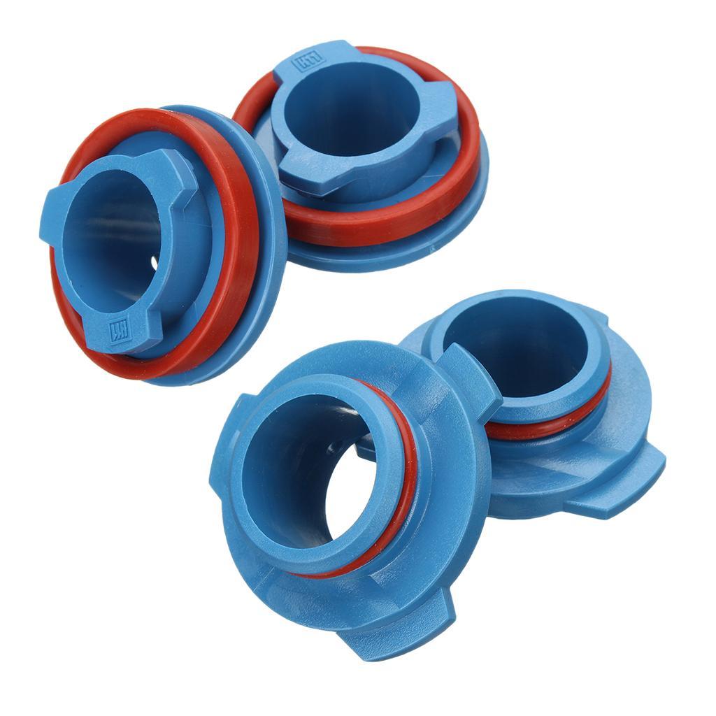 4Pcs LED Headlight Bulb Base Adapter Socket Retainer 880/HB4/HB3/H11/H7/H4