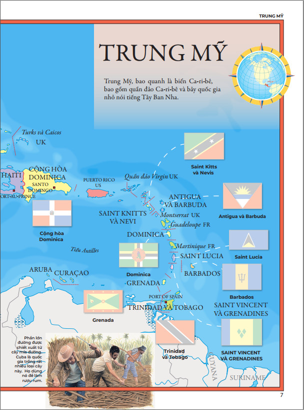 Sách - Atlas Sticker Các Lá Cờ - Hơn 200 Sticker - ndbooks