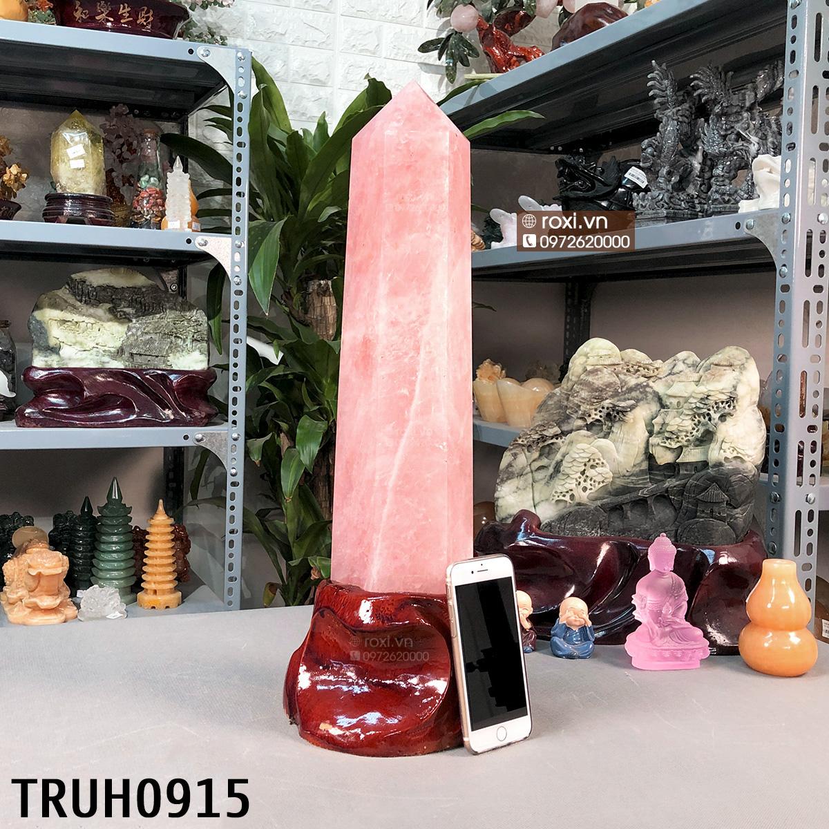 Trụ Đá Thạch Anh hồng 51cm - 6,7Kg