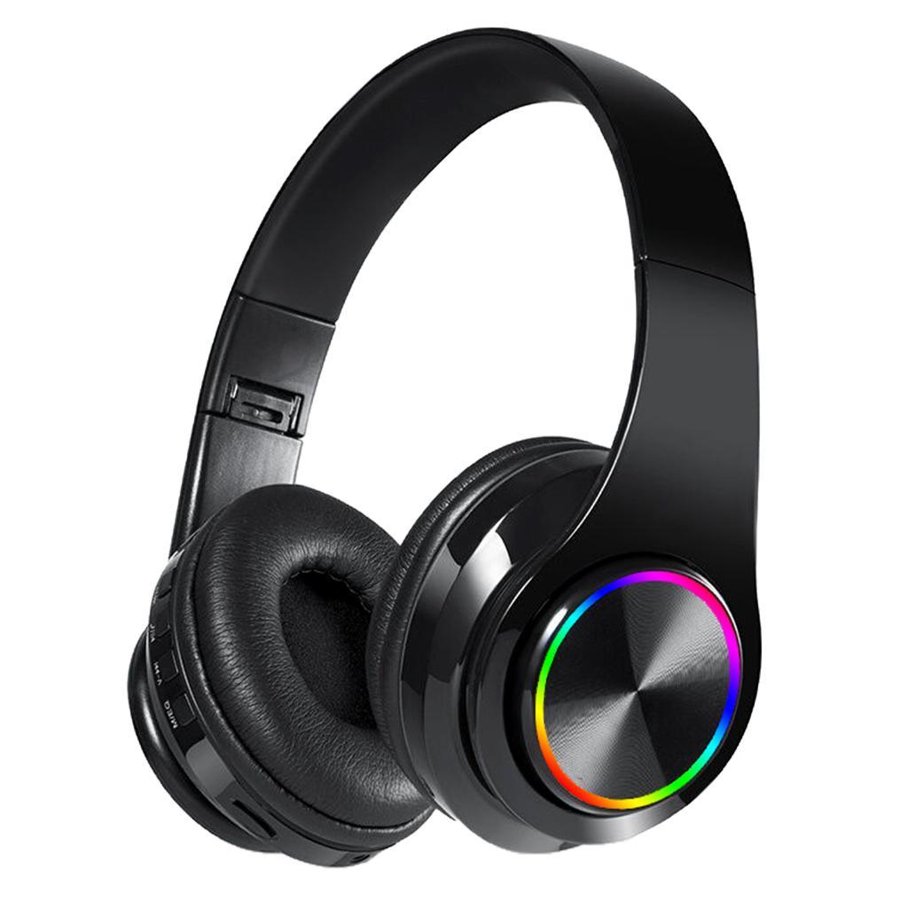 RGB Luminous Wireless Bluetooth Gaming Headset Stereo Headphone