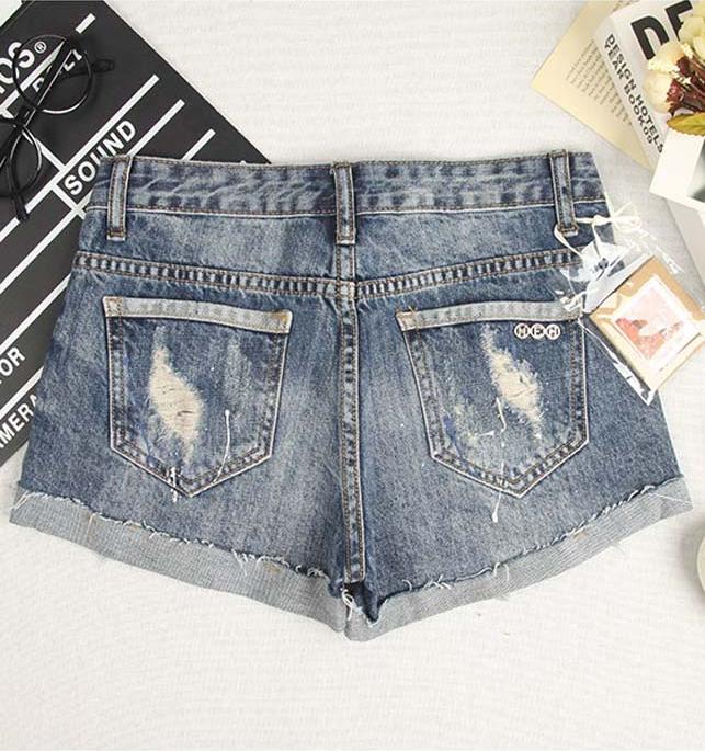 Quần shorts jean nữ phối màu Mã: QN900