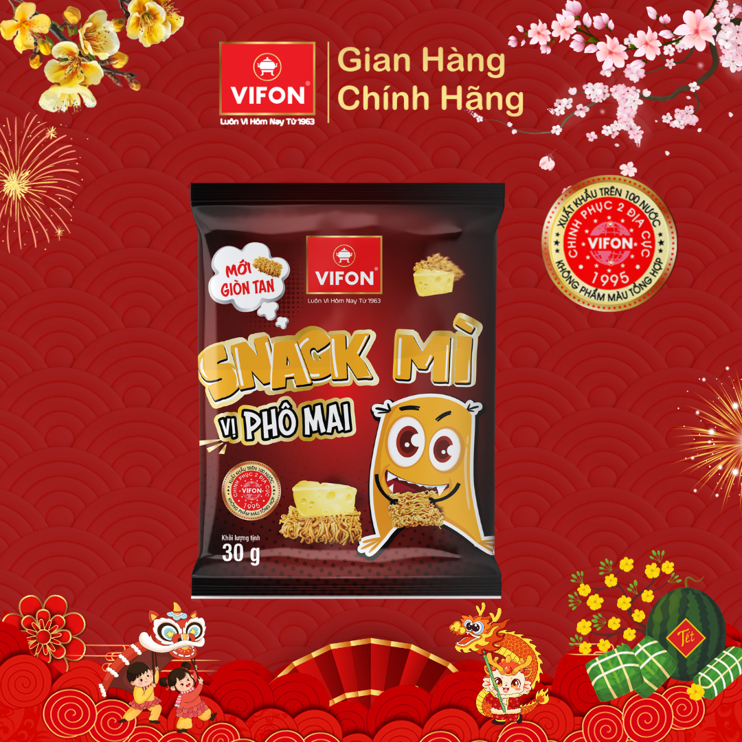 Thùng 24 Snack Mì Phô Mai VIFON