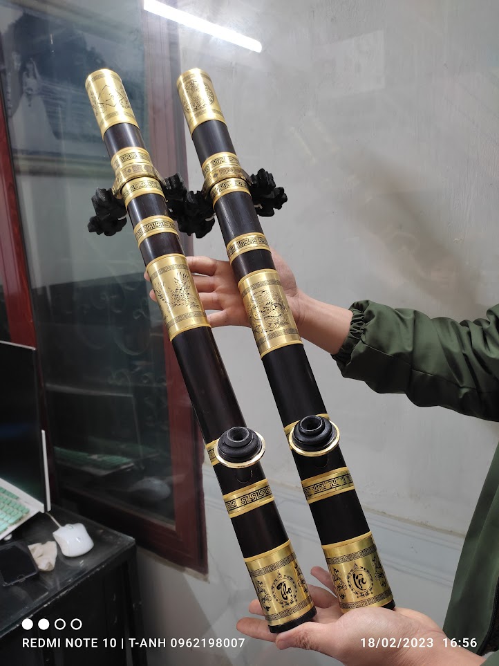Điếu cày 3 Khúc 8 Vòng đồng dài 65cm