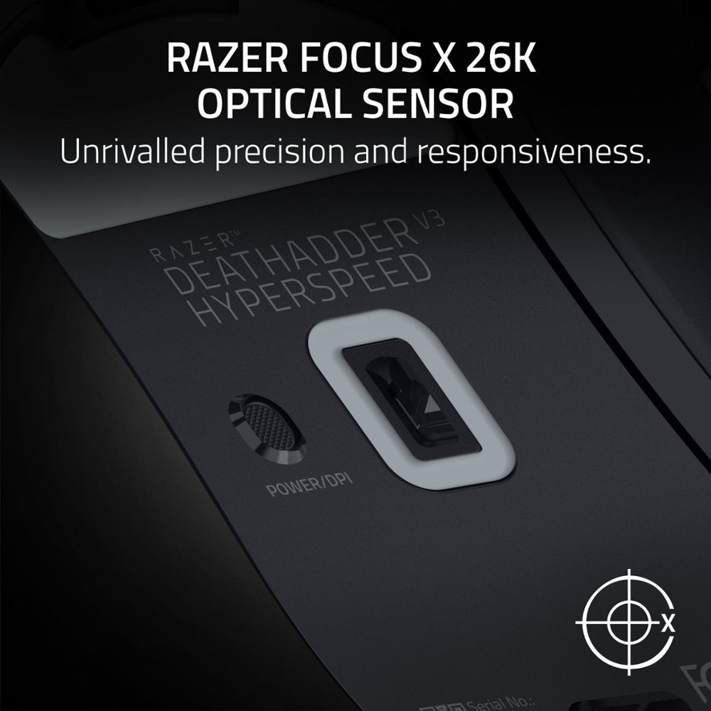Chuột không dây Razer DeathAdder V3 HyperSpeed - Wireless Esports Gaming Mouse_Mới, hàng chính hãng