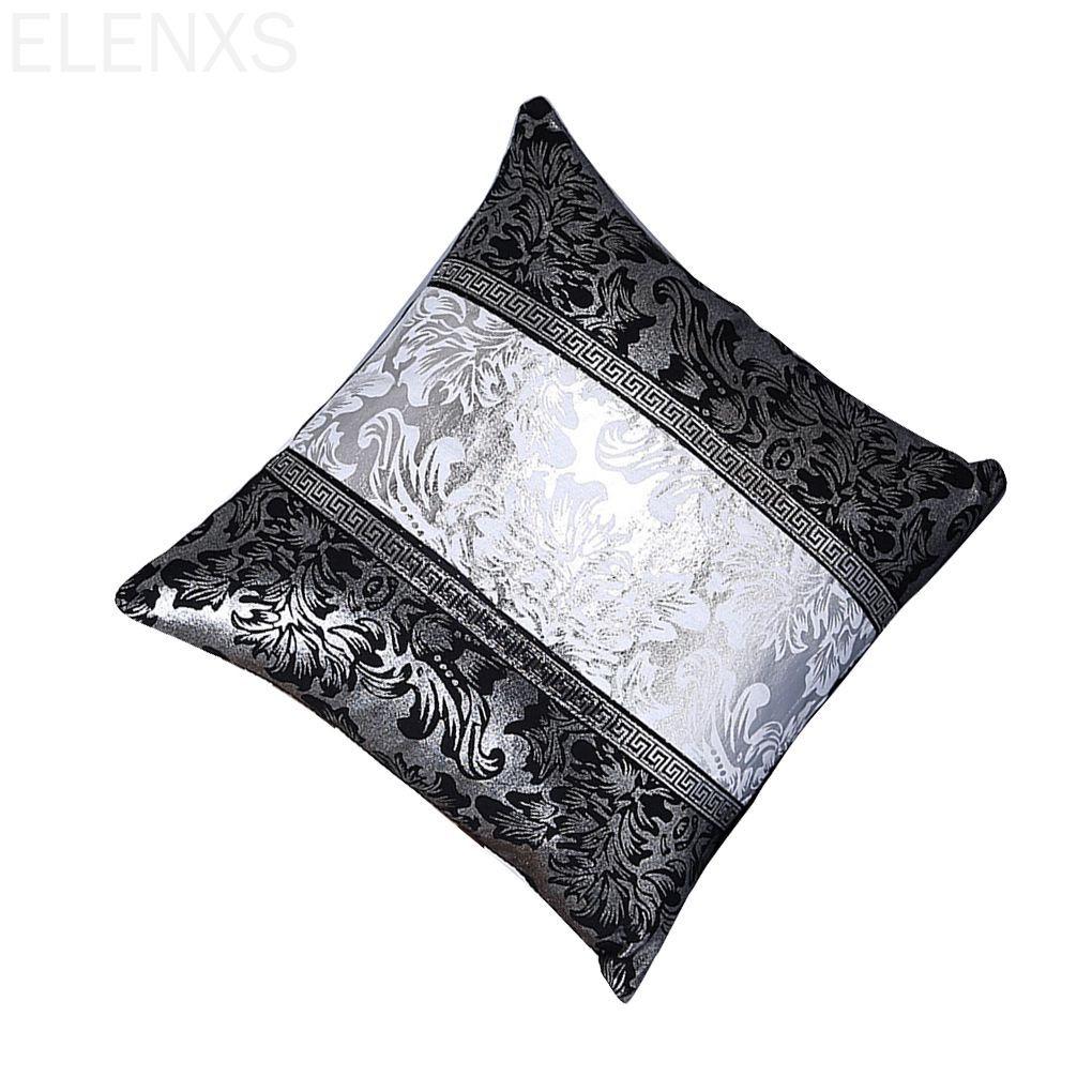 Floral Pattern Pillow Case Sofa Throw Cover Pillowcase Pillowslip Contrast Color Pillows Decor ELEN