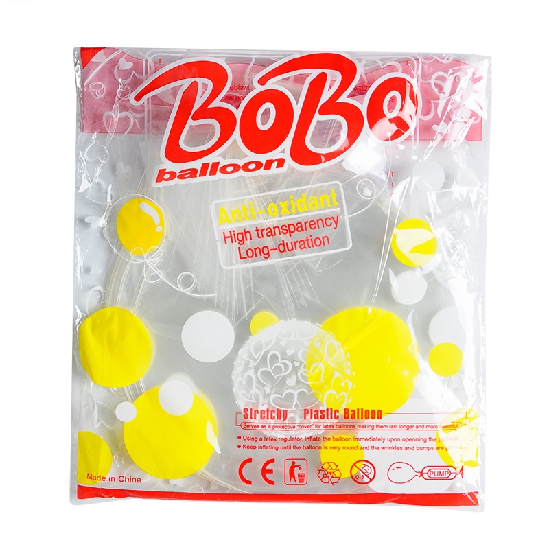 Bóng BoBo Trong Suốt Tem Đỏ Dày Dặn - Kool Style