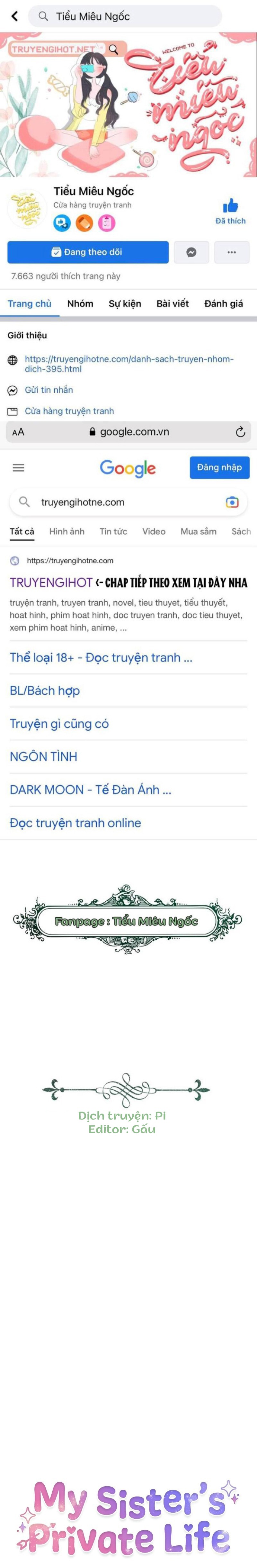 cuộc sống riêng của chị tôi chapter 7 1