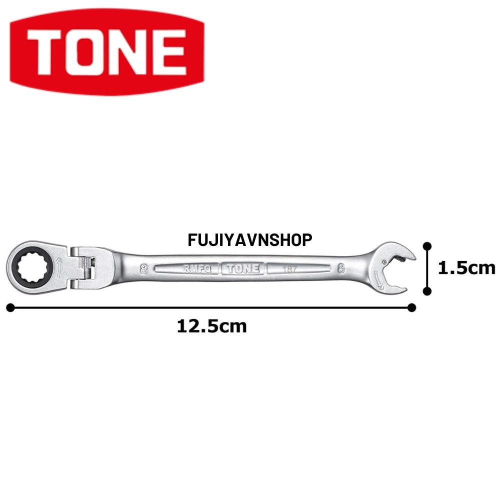 Cờ lê đầu chòng cơ cấu ratchet Tone RMFQ-08