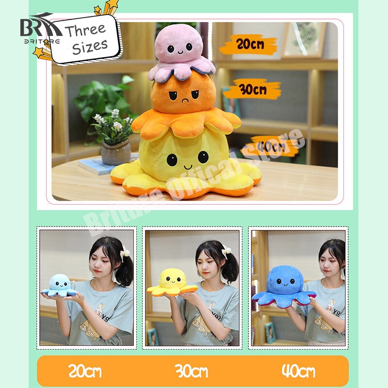 COMBO 2 THÚ BÔNG BẠCH TUỘC CẢM XÚC 20CM