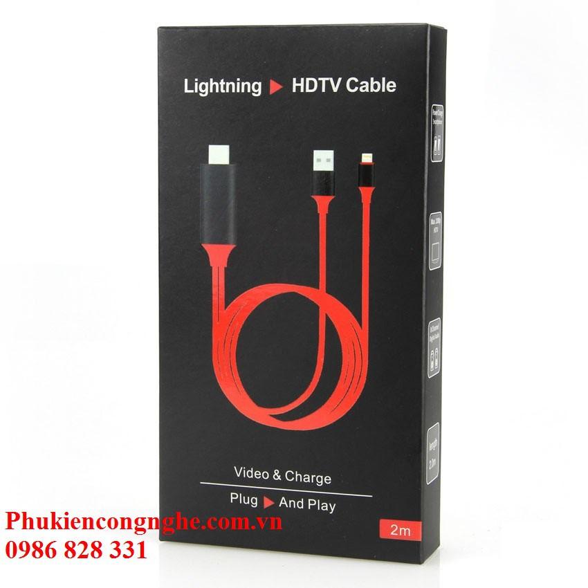 Cáp Lighting HDMI cho iPhone 5,5S 6,6S,6Plus/7/8, iPad Mini 2 iPad Air