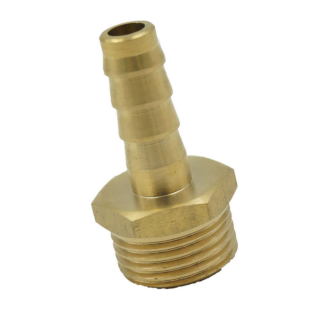 2-4pack 19mm 1/2" Brass Barbed Hose Tube Fuel Pipe Pagoda Fitting Coupler 12