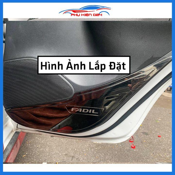 Bộ ốp tapli Fadil 2019-2020-2021-2022 vân Titan chống xước va đập khi mở cửa và làm đẹp xe