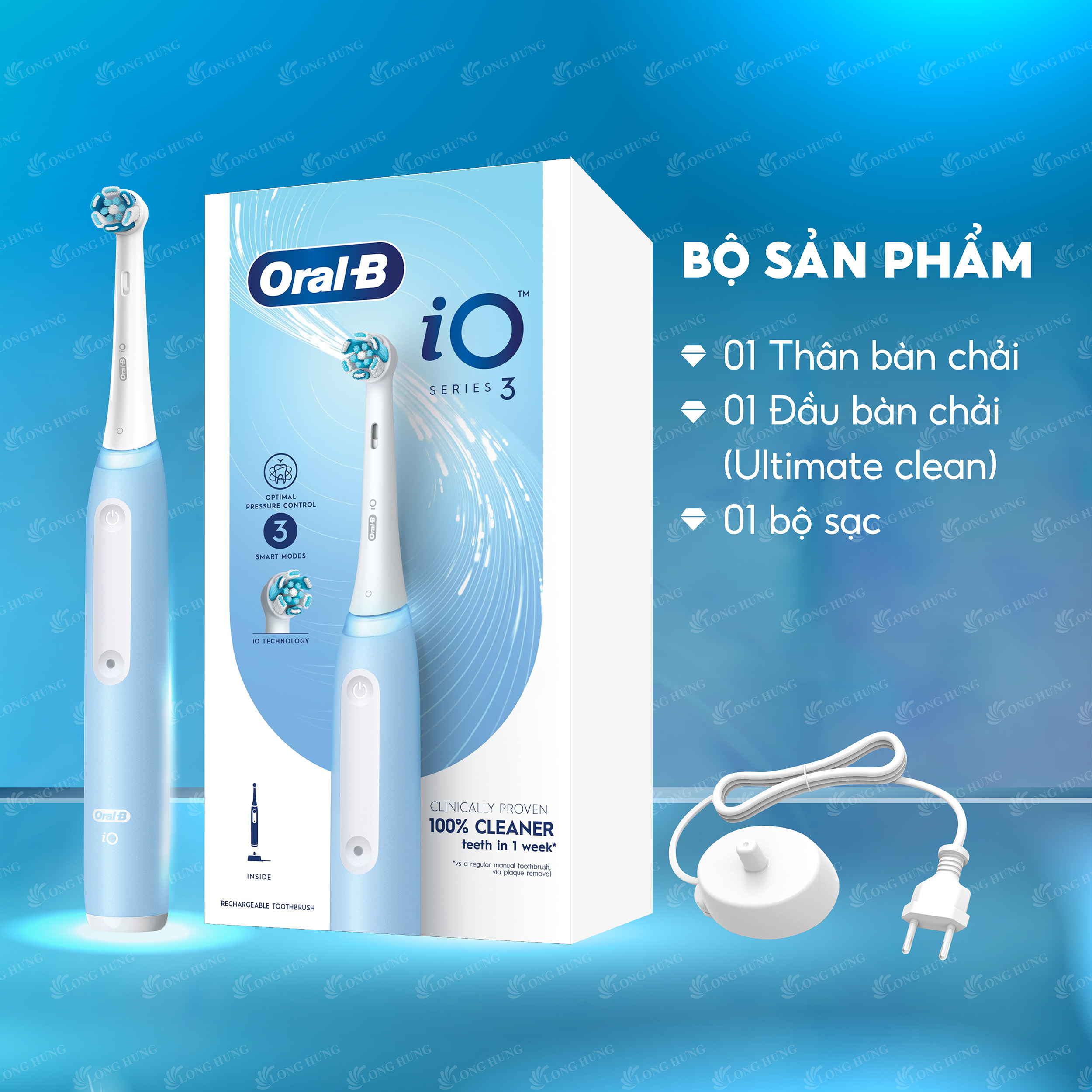 Bàn chải điện Oral-B iO 3 Series - Hàng chính hãng