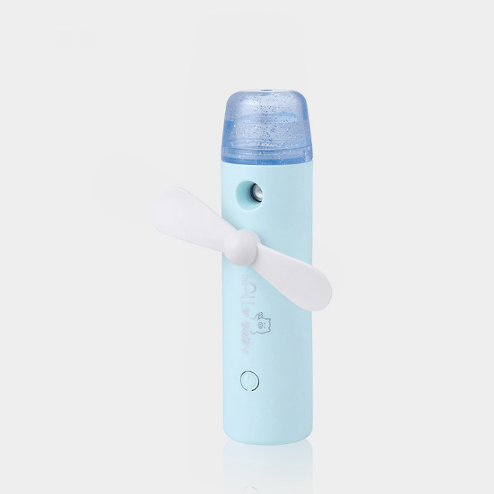 Quạt hơi nước phun sương mini sạc bằng đầu USB Cleacco , có thể dùng như máy xông tinh chất  , quạt cầm tay , nhỏ gọn mamg đi tiện lợi (Giao màu ngẫu nhiên)