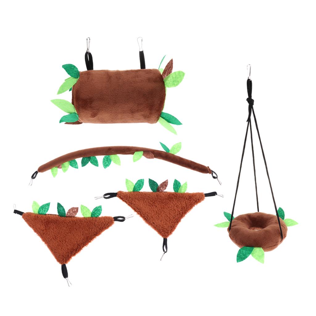 Bird Rope Swing Toys Hanging Cage Hammock Swing Hanging Toy for Parakeets