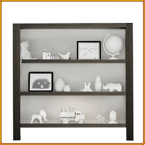 Kệ sách gỗ 2 đèn led chiếu sáng Tundo 107 x 32.5 x 109 cm