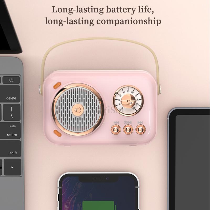 Loa Bluetooth Karaoke Di Động Ngoài Trời Mini Có Thẻ Micro Không Dây Loa Siêu Trầm Âm Lượng Lớn Caixa De Som Quà Tặng Trẻ Em Màu sắc: Phiên bản Mic Kép