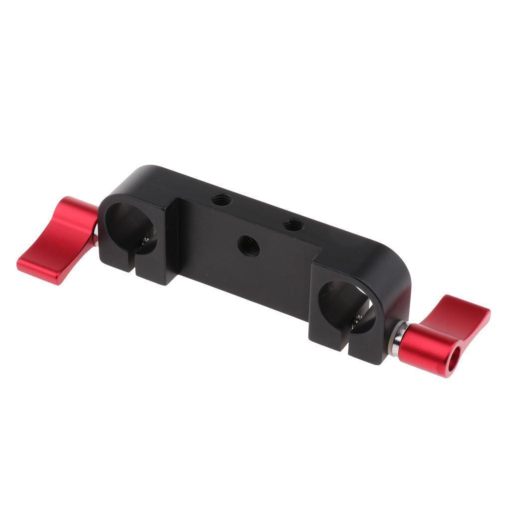 1/4" M5 Screw Thread Rod Clamp Rail Block for 15mm Rod DSLR Rig Rail System
