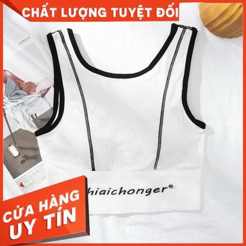 Áo Bra Ba Lỗ Viền Nổi tập gym yoga thể thao crotop sẵn đệm ngực hàng đẹp 660