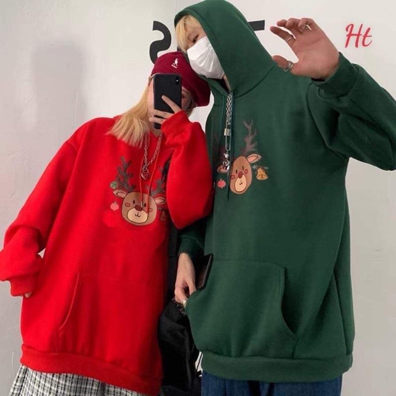 Áo hoodie Cotton tuần lộc chuông H2A