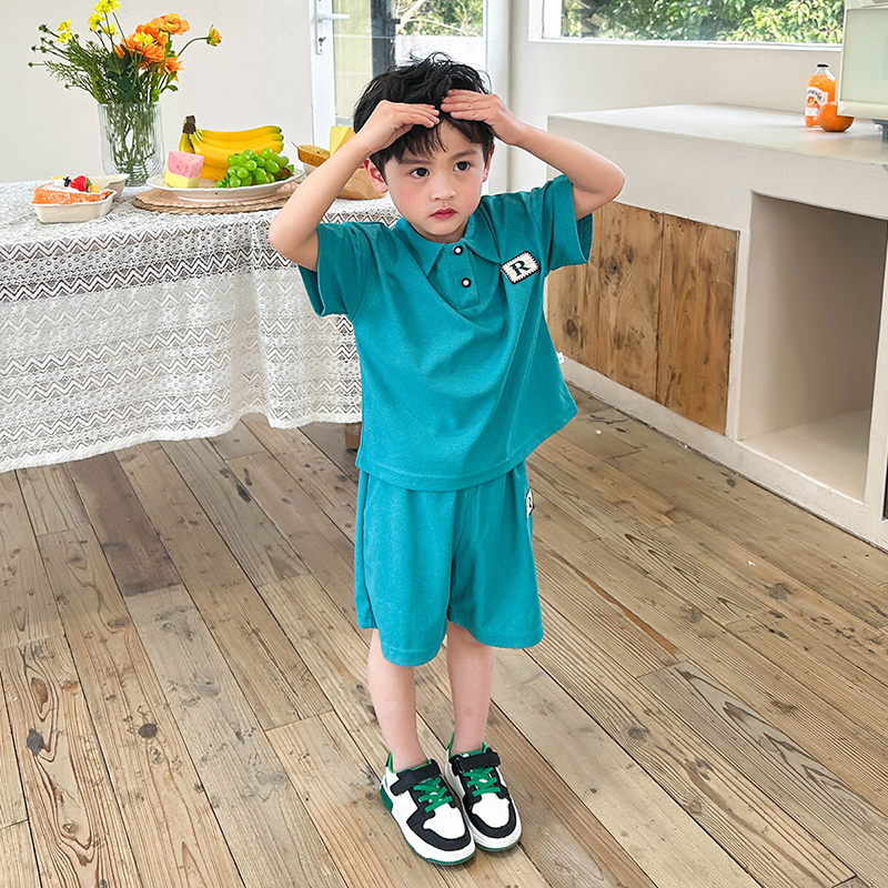 Đồ Bộ Bé Gái, Bé Trai, Quần Áo Trẻ Em Habi Fashion HB90 Chất Liệu Thun Cá Sấu Co Giãn Cho Bé Trai 18-40Kg